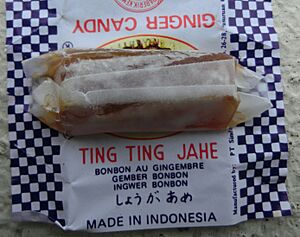 HK food Made in Indonesia 薑糖 Ginger Candy 5-2013 Product of Ting Ting Jahe SINA