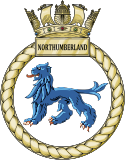HMS Northumberland badge.svg