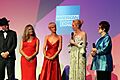 Jonathan Dayton, Elisabeth Shue, Andrea Riseborough, Emma Stone and Billie Jean King at Battle of the Sexes, London (36888195163)