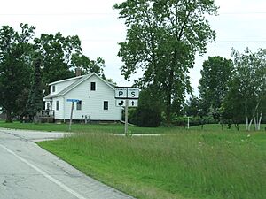 Junction of county trunks P and S, Gregorville, Wisconsin