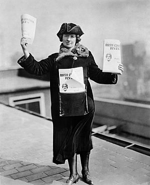 Kitty Marion in USA selling BC Review in 1915