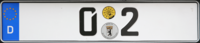 Licenseplate of limousine