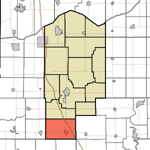 Location in Jasper County