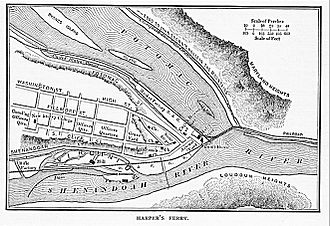 Map of Harper's Ferry