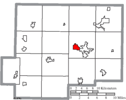 Location of Glandorf in Putnam County