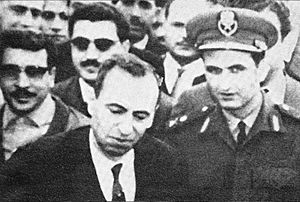 Michel Aflaq and Salah Jadid in 1963