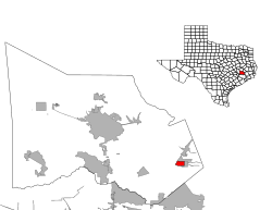 Location of Woodbranch, Texas