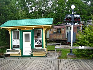 Morrison Hill station at Seashore Trolley Museum, May 2010