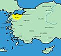 Mysia map ancient community
