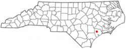 Location of Half Moon, North Carolina