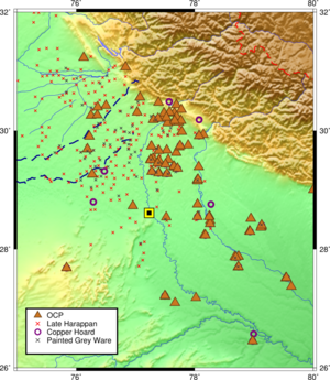 Ochre Coloured Pottery sites map 1.svg