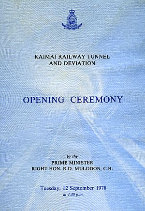 Opening Ceremony Kaimai Railway Tunnel and Deviation (10469326413)