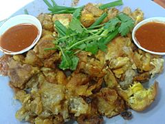 Oyster omelette - Singapore Style