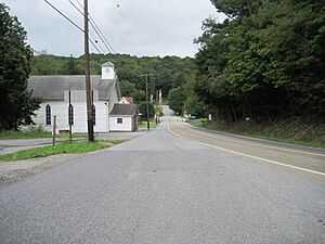 Northbound PA 36 in Newburg
