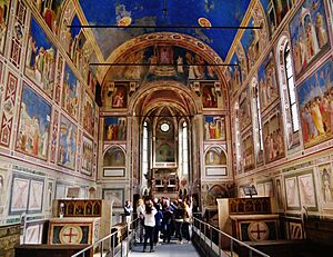 Padova Cappella degli Scrovegni Innen Langhaus Ost 1