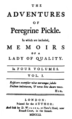 Peregrine Pickle 1st edition