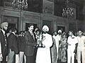 President Giani Zail Singh receiving the Indian cricket team after the World Cup victory