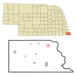 Location of Barada, Nebraska