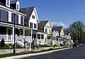 Row of houses in Kentlands, Maryland