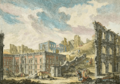 Ruinas da Praça da Patriarcal após o Terramoto de 1755 - Jacques Philippe Le Bas, 1757
