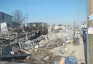 SW edge of burnt district Breezy Sandy jeh