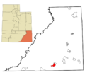 San Juan County Utah incorporated and unincorporated areas Halchita highlighted