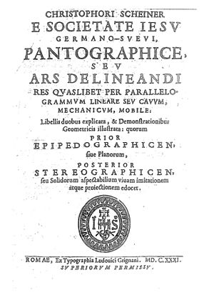 Scheiner - Pantographice, seu Ars delineandi res quaslibet per parallelogrammum lineare seu cauum, mechanicum, mobile, 1631 - 184196