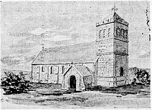 Sketch of Memorial Church in Mundoolan, 1900