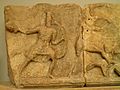 Slab from the Amazonomachy frieze from the Mausoleum at Halikarnassos, Mausoleum at Halicarnassus, British Museum (8245667430)