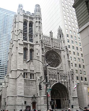 St Thomas Church of Fifth Av from 53rd St in 2008 jeh