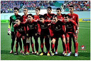 Starting eleven of the LionsXII against Johor Darul Takzim during the Malaysia Super League, Jalan Besar Stadium, Singapore - 20130622