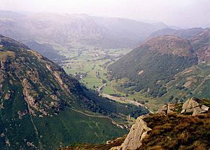 Stonethwaite valley from Eagle Crag