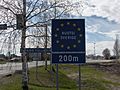 Swedish border sign Tornio