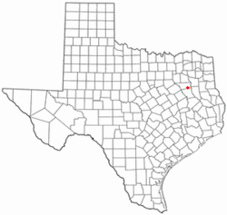 Location of Poynor, Texas