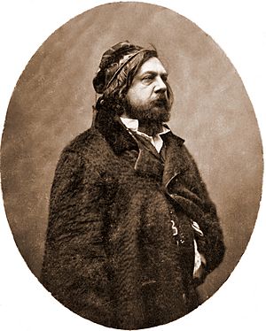 Théophile Gautier photographed by Nadar