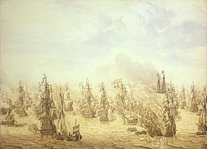 The Battle of Scheveningen, 10 August 1653 RMG BHC0277