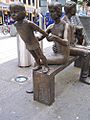 The Family sculpture by Robert Thomas, Cardiff Queen Street - geograph.org.uk - 624471