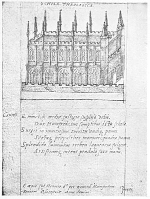 The old Divinity Schools and Duke Humphrey’s Library at Oxford