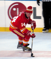 Theoren Fleury stickhandles