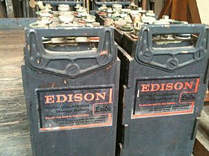 Thomas Edison's nickel–iron batteries.jpg