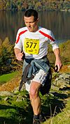 Trail runner at the Ullswater Trail Race 2011