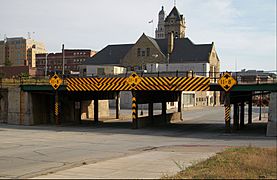 Truck Eating Bridge (Davenport, Iowa)