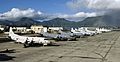 US Navy 100706-N-6855K-063 P-3C Orion aircraft from the navies of the Japan Maritime Self-Defense Force, Canada, Australia, Republic of Korean and the U.S. line the Rainbow Fleet tarmac of Marine Corps Air Station Kaneohe Bay