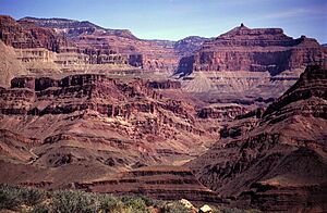 View northeast toward Shinumo Creek canyon