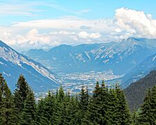 View of Chur from Versam (2011)