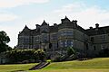 View of Stokesay Court from the lawn