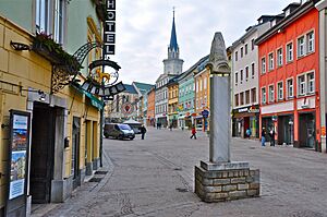 Villach Innenstadt Hauptplatz mit Pranger NO-Ansicht 30012011 666