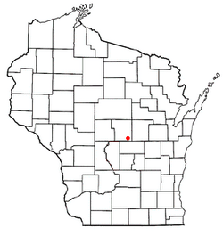 Location of Belmont, Portage County, Wisconsin