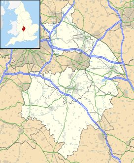 Map showing the location of Flowers Wood
