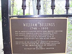William Billings grave memorial